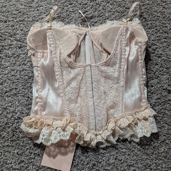 Lacemade Peach Fairy Corset Princess Coquette Kawaii Frills 🩷 - Picture 4 of 10